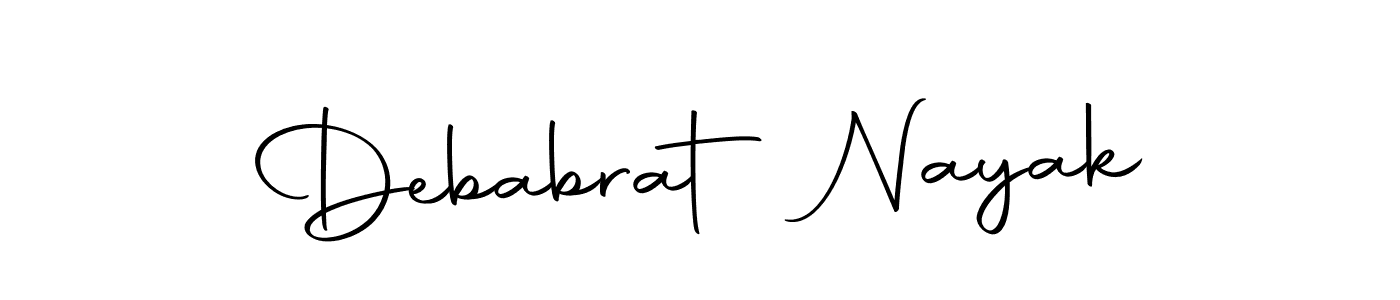 Design your own signature with our free online signature maker. With this signature software, you can create a handwritten (Autography-DOLnW) signature for name Debabrat Nayak. Debabrat Nayak signature style 10 images and pictures png