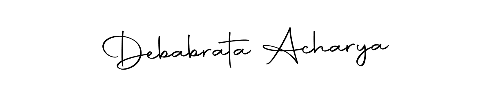 Make a short Debabrata Acharya signature style. Manage your documents anywhere anytime using Autography-DOLnW. Create and add eSignatures, submit forms, share and send files easily. Debabrata Acharya signature style 10 images and pictures png