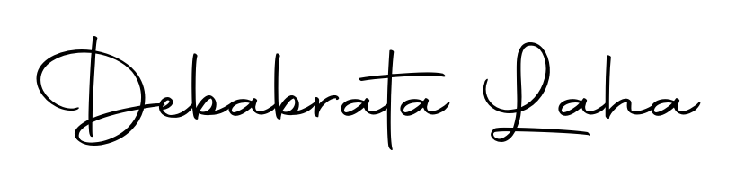 Discover how Debabrata Laha looks in an executive cursive font (Autography-DOLnW). Perfect for legal documents, invoices, and certificates. Debabrata Laha signature style 10 images and pictures png