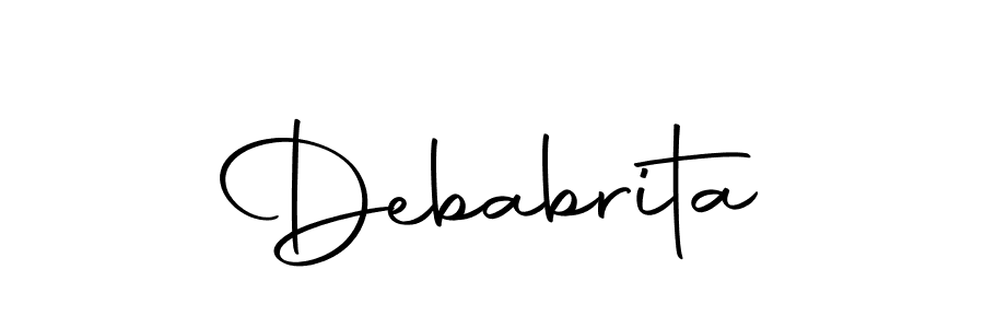 Autography-DOLnW is a professional signature style that is perfect for those who want to add a touch of class to their signature. It is also a great choice for those who want to make their signature more unique. Get Debabrita name to fancy signature for free. Debabrita signature style 10 images and pictures png