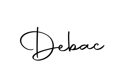 How to make Debac name signature. Use Autography-DOLnW style for creating short signs online. This is the latest handwritten sign. Debac signature style 10 images and pictures png