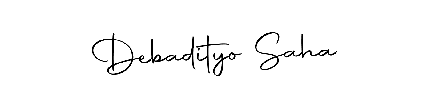 Design your own signature with our free online signature maker. With this signature software, you can create a handwritten (Autography-DOLnW) signature for name Debadityo Saha. Debadityo Saha signature style 10 images and pictures png