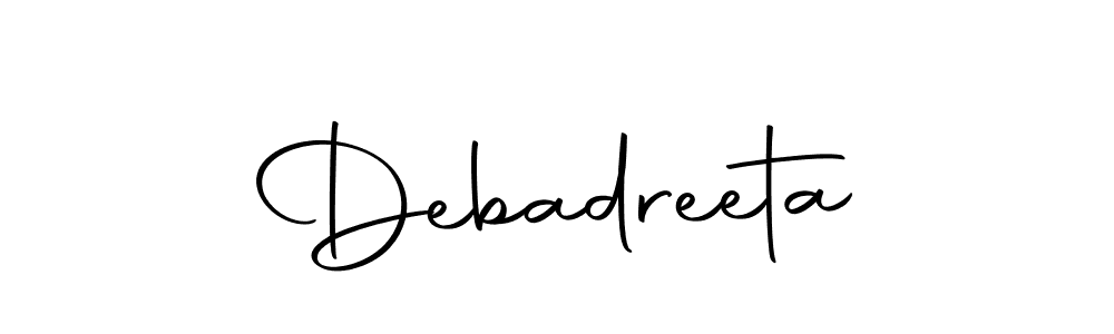 Debadreeta stylish signature style. Best Handwritten Sign (Autography-DOLnW) for my name. Handwritten Signature Collection Ideas for my name Debadreeta. Debadreeta signature style 10 images and pictures png