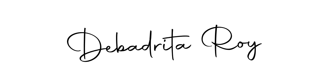 How to make Debadrita Roy name signature. Use Autography-DOLnW style for creating short signs online. This is the latest handwritten sign. Debadrita Roy signature style 10 images and pictures png