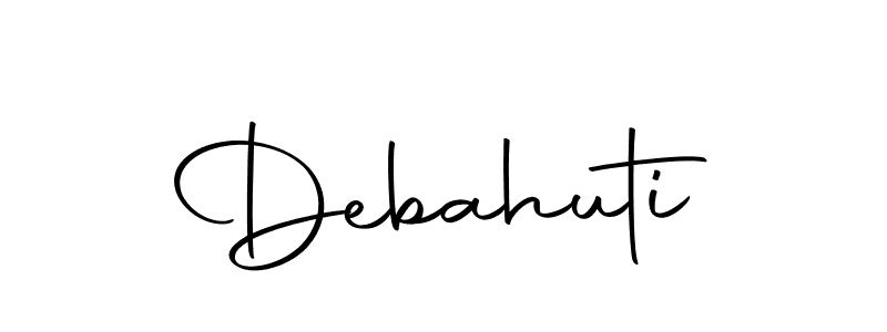 The best way (Autography-DOLnW) to make a short signature is to pick only two or three words in your name. The name Debahuti include a total of six letters. For converting this name. Debahuti signature style 10 images and pictures png