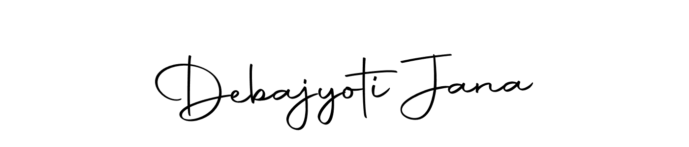 Create a beautiful signature design for name Debajyoti Jana. With this signature (Autography-DOLnW) fonts, you can make a handwritten signature for free. Debajyoti Jana signature style 10 images and pictures png