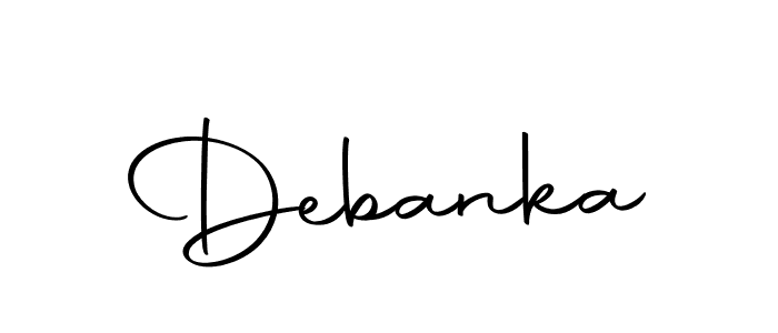 Make a beautiful signature design for name Debanka. With this signature (Autography-DOLnW) style, you can create a handwritten signature for free. Debanka signature style 10 images and pictures png