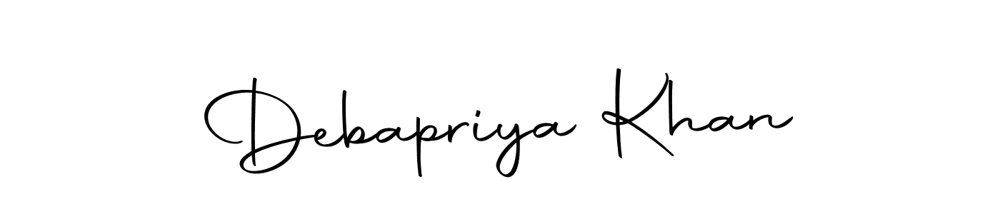 Debapriya Khan stylish signature style. Best Handwritten Sign (Autography-DOLnW) for my name. Handwritten Signature Collection Ideas for my name Debapriya Khan. Debapriya Khan signature style 10 images and pictures png