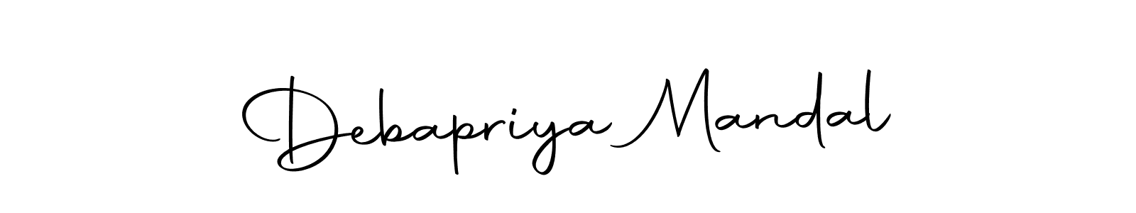 Design your own signature with our free online signature maker. With this signature software, you can create a handwritten (Autography-DOLnW) signature for name Debapriya Mandal. Debapriya Mandal signature style 10 images and pictures png