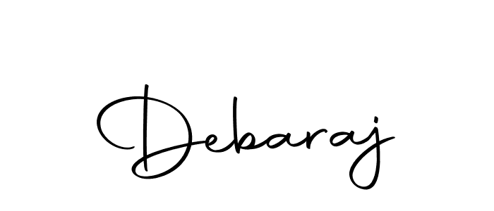Design your own signature with our free online signature maker. With this signature software, you can create a handwritten (Autography-DOLnW) signature for name Debaraj. Debaraj signature style 10 images and pictures png