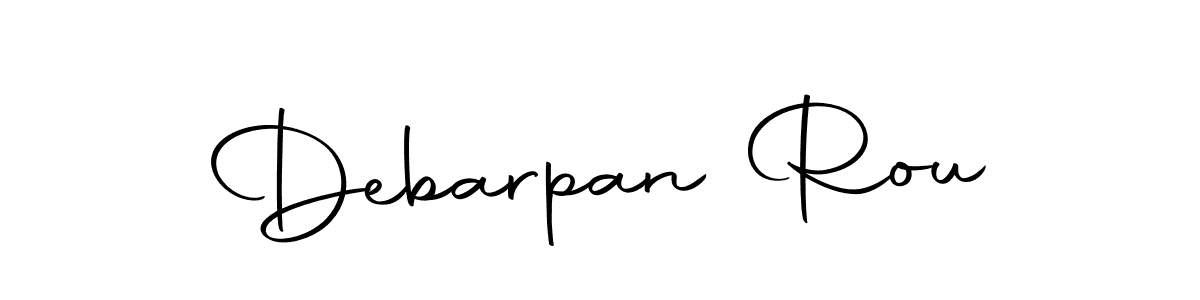 You should practise on your own different ways (Autography-DOLnW) to write your name (Debarpan Rou) in signature. don't let someone else do it for you. Debarpan Rou signature style 10 images and pictures png