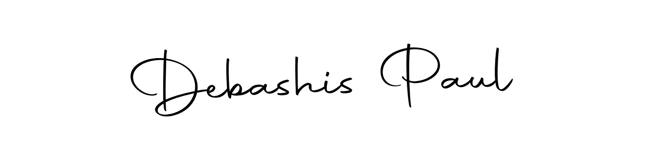 Create a beautiful signature design for name Debashis Paul. With this signature (Autography-DOLnW) fonts, you can make a handwritten signature for free. Debashis Paul signature style 10 images and pictures png