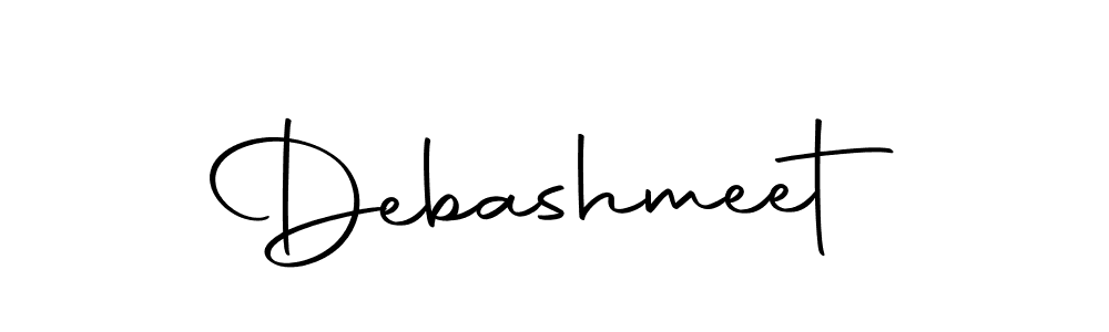 The best way (Autography-DOLnW) to make a short signature is to pick only two or three words in your name. The name Debashmeet include a total of six letters. For converting this name. Debashmeet signature style 10 images and pictures png