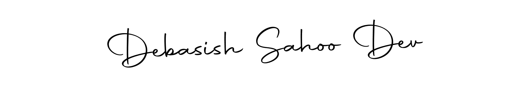 How to make Debasish Sahoo Dev name signature. Use Autography-DOLnW style for creating short signs online. This is the latest handwritten sign. Debasish Sahoo Dev signature style 10 images and pictures png