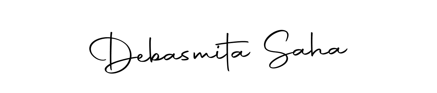 Make a beautiful signature design for name Debasmita Saha. With this signature (Autography-DOLnW) style, you can create a handwritten signature for free. Debasmita Saha signature style 10 images and pictures png