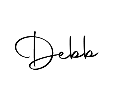 How to make Debb name signature. Use Autography-DOLnW style for creating short signs online. This is the latest handwritten sign. Debb signature style 10 images and pictures png