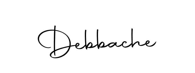 How to Draw Debbache signature style? Autography-DOLnW is a latest design signature styles for name Debbache. Debbache signature style 10 images and pictures png