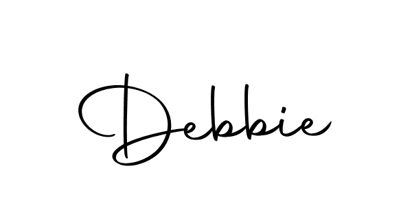 Make a beautiful signature design for name Debbie. With this signature (Autography-DOLnW) style, you can create a handwritten signature for free. Debbie signature style 10 images and pictures png