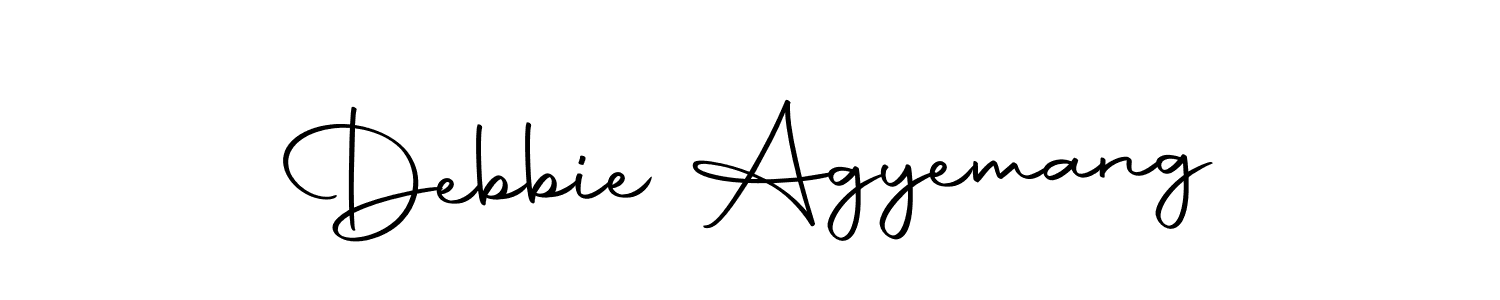 Make a short Debbie Agyemang signature style. Manage your documents anywhere anytime using Autography-DOLnW. Create and add eSignatures, submit forms, share and send files easily. Debbie Agyemang signature style 10 images and pictures png