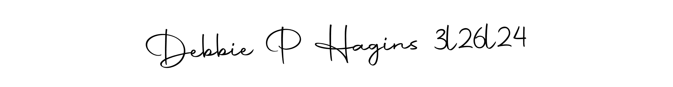 The best way (Autography-DOLnW) to make a short signature is to pick only two or three words in your name. The name Debbie P Hagins 3l26l24 include a total of six letters. For converting this name. Debbie P Hagins 3l26l24 signature style 10 images and pictures png