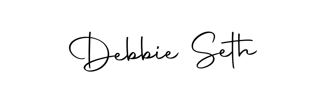 Design your own signature with our free online signature maker. With this signature software, you can create a handwritten (Autography-DOLnW) signature for name Debbie Seth. Debbie Seth signature style 10 images and pictures png