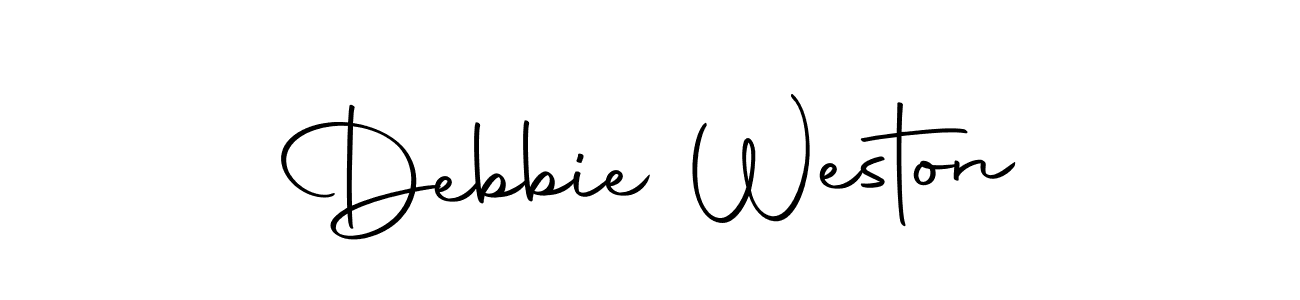 Once you've used our free online signature maker to create your best signature Autography-DOLnW style, it's time to enjoy all of the benefits that Debbie Weston name signing documents. Debbie Weston signature style 10 images and pictures png