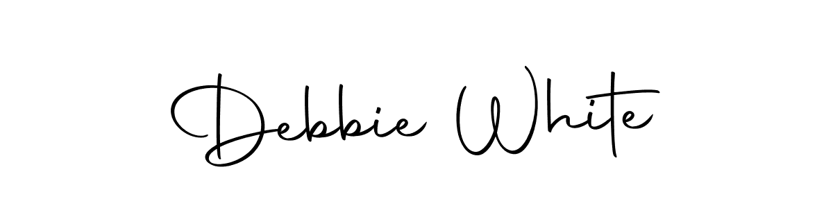 The best way (Autography-DOLnW) to make a short signature is to pick only two or three words in your name. The name Debbie White include a total of six letters. For converting this name. Debbie White signature style 10 images and pictures png