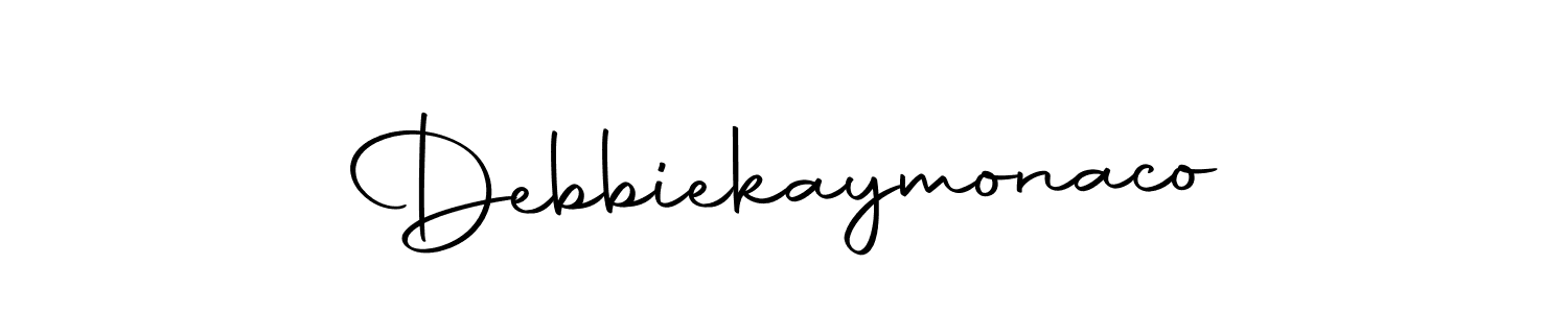 You should practise on your own different ways (Autography-DOLnW) to write your name (Debbiekaymonaco) in signature. don't let someone else do it for you. Debbiekaymonaco signature style 10 images and pictures png