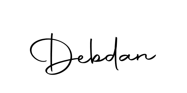 Use a signature maker to create a handwritten signature online. With this signature software, you can design (Autography-DOLnW) your own signature for name Debdan. Debdan signature style 10 images and pictures png