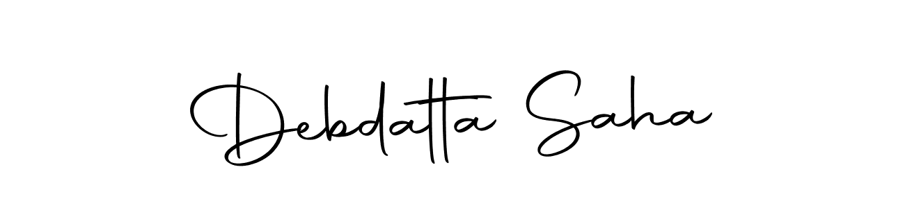 Design your own signature with our free online signature maker. With this signature software, you can create a handwritten (Autography-DOLnW) signature for name Debdatta Saha. Debdatta Saha signature style 10 images and pictures png