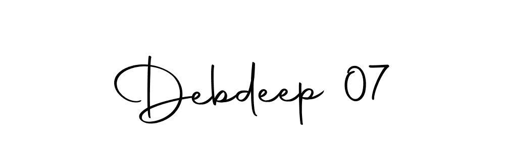 It looks lik you need a new signature style for name Debdeep 07. Design unique handwritten (Autography-DOLnW) signature with our free signature maker in just a few clicks. Debdeep 07 signature style 10 images and pictures png