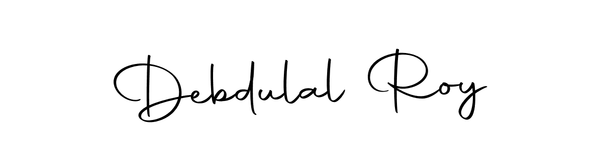 Design your own signature with our free online signature maker. With this signature software, you can create a handwritten (Autography-DOLnW) signature for name Debdulal Roy. Debdulal Roy signature style 10 images and pictures png
