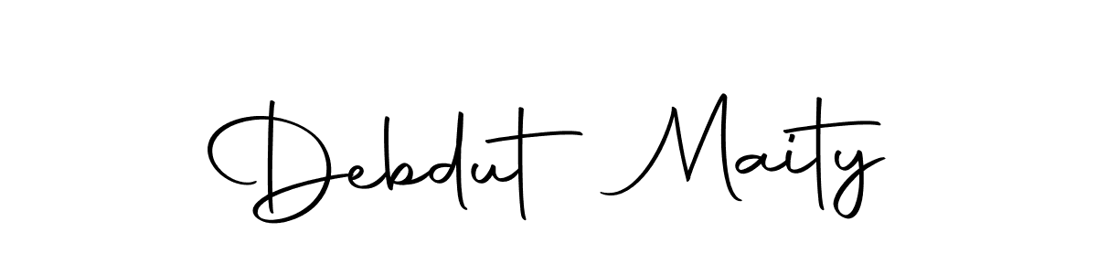 Create a beautiful signature design for name Debdut Maity. With this signature (Autography-DOLnW) fonts, you can make a handwritten signature for free. Debdut Maity signature style 10 images and pictures png