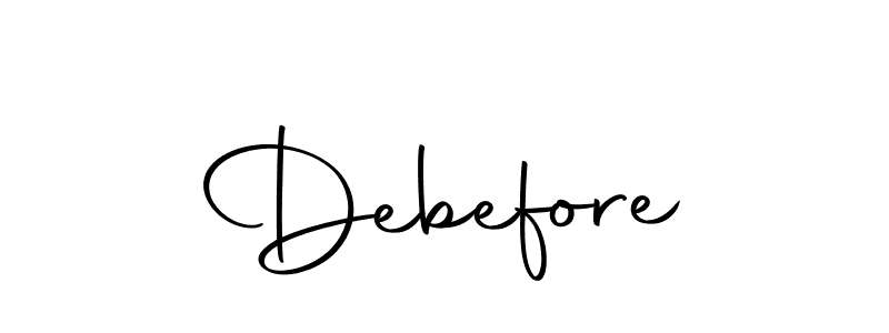 Make a beautiful signature design for name Debefore. Use this online signature maker to create a handwritten signature for free. Debefore signature style 10 images and pictures png