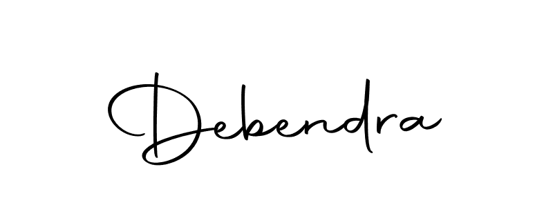 Design your own signature with our free online signature maker. With this signature software, you can create a handwritten (Autography-DOLnW) signature for name Debendra. Debendra signature style 10 images and pictures png