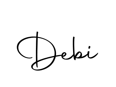 Debi stylish signature style. Best Handwritten Sign (Autography-DOLnW) for my name. Handwritten Signature Collection Ideas for my name Debi. Debi signature style 10 images and pictures png