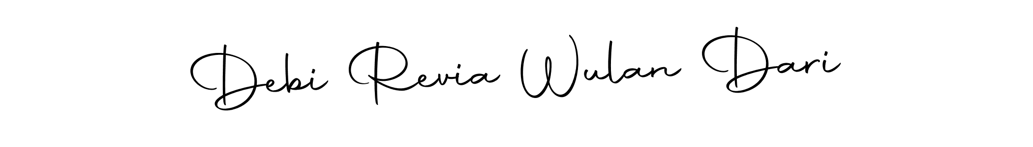 Similarly Autography-DOLnW is the best handwritten signature design. Signature creator online .You can use it as an online autograph creator for name Debi Revia Wulan Dari. Debi Revia Wulan Dari signature style 10 images and pictures png