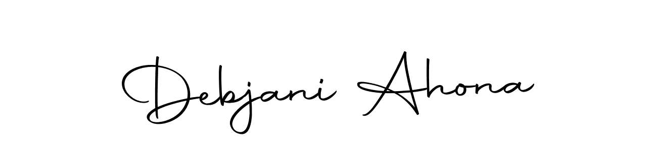 Also we have Debjani Ahona name is the best signature style. Create professional handwritten signature collection using Autography-DOLnW autograph style. Debjani Ahona signature style 10 images and pictures png