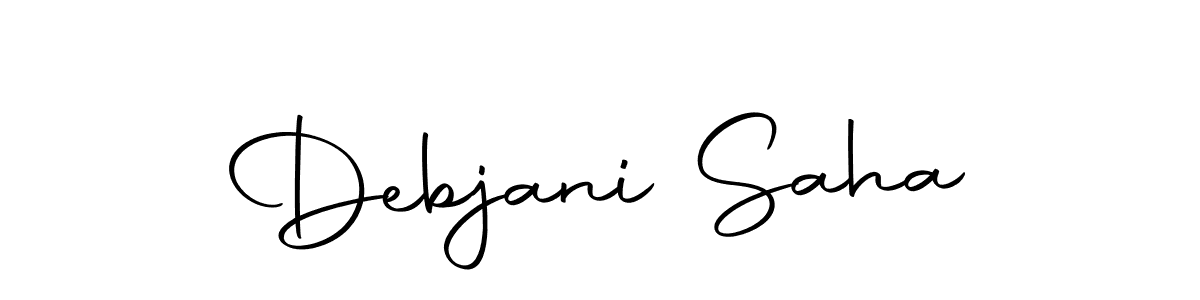 The best way (Autography-DOLnW) to make a short signature is to pick only two or three words in your name. The name Debjani Saha include a total of six letters. For converting this name. Debjani Saha signature style 10 images and pictures png