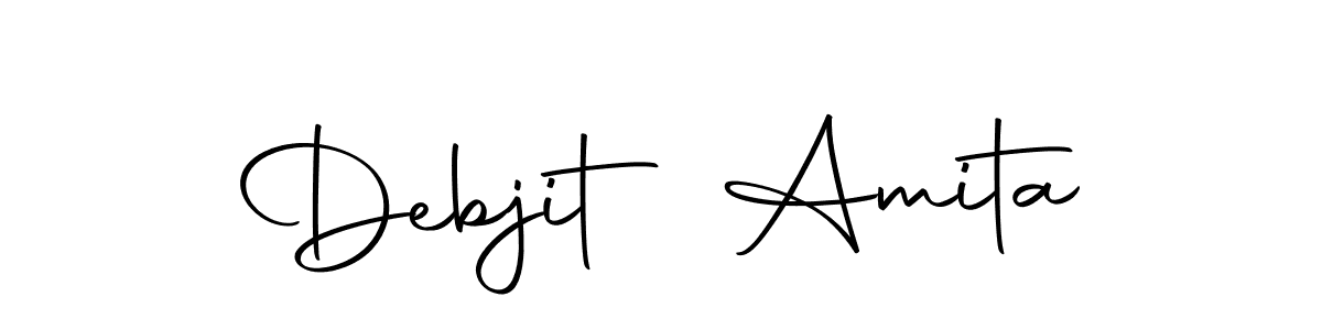 You can use this online signature creator to create a handwritten signature for the name Debjit Amita. This is the best online autograph maker. Debjit Amita signature style 10 images and pictures png