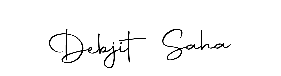 The best way (Autography-DOLnW) to make a short signature is to pick only two or three words in your name. The name Debjit Saha include a total of six letters. For converting this name. Debjit Saha signature style 10 images and pictures png