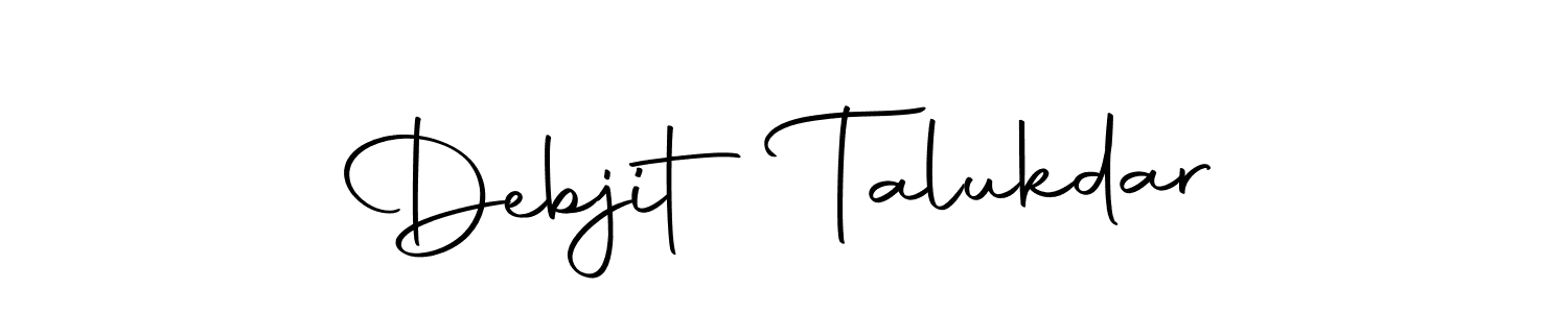 Design your own signature with our free online signature maker. With this signature software, you can create a handwritten (Autography-DOLnW) signature for name Debjit Talukdar. Debjit Talukdar signature style 10 images and pictures png
