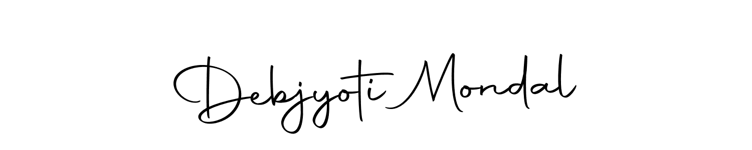 Use a signature maker to create a handwritten signature online. With this signature software, you can design (Autography-DOLnW) your own signature for name Debjyoti Mondal. Debjyoti Mondal signature style 10 images and pictures png