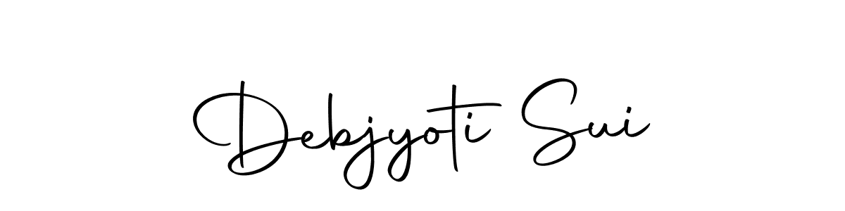 Create a beautiful signature design for name Debjyoti Sui. With this signature (Autography-DOLnW) fonts, you can make a handwritten signature for free. Debjyoti Sui signature style 10 images and pictures png