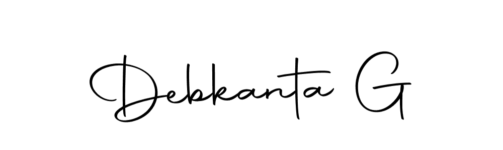 if you are searching for the best signature style for your name Debkanta G. so please give up your signature search. here we have designed multiple signature styles  using Autography-DOLnW. Debkanta G signature style 10 images and pictures png