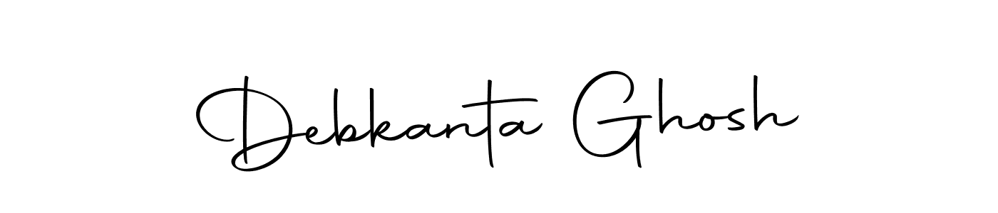 How to make Debkanta Ghosh name signature. Use Autography-DOLnW style for creating short signs online. This is the latest handwritten sign. Debkanta Ghosh signature style 10 images and pictures png