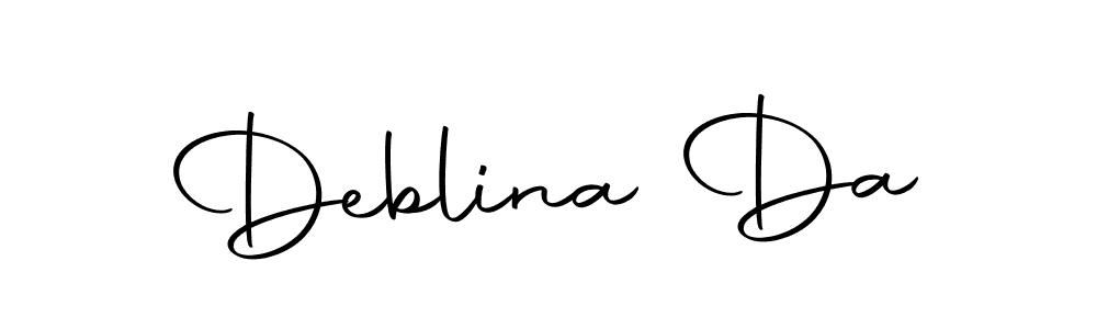 Deblina Da stylish signature style. Best Handwritten Sign (Autography-DOLnW) for my name. Handwritten Signature Collection Ideas for my name Deblina Da. Deblina Da signature style 10 images and pictures png