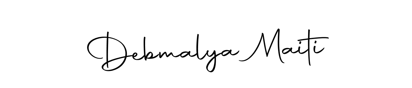 How to make Debmalya Maiti name signature. Use Autography-DOLnW style for creating short signs online. This is the latest handwritten sign. Debmalya Maiti signature style 10 images and pictures png