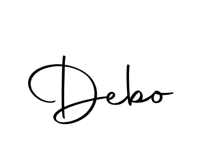 Create a beautiful signature design for name Debo. With this signature (Autography-DOLnW) fonts, you can make a handwritten signature for free. Debo signature style 10 images and pictures png