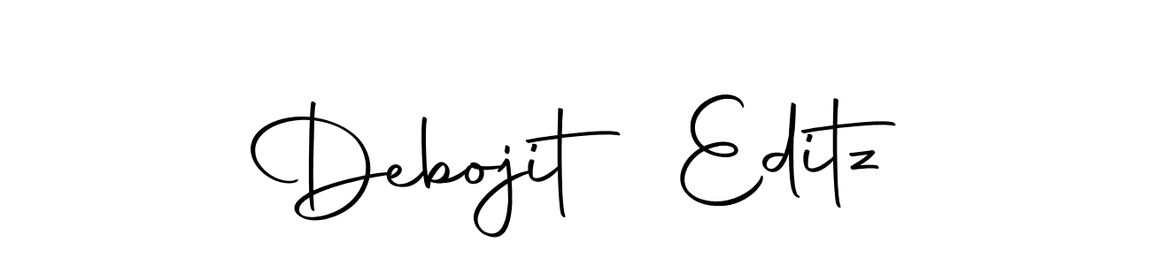 How to make Debojit Editz name signature. Use Autography-DOLnW style for creating short signs online. This is the latest handwritten sign. Debojit Editz signature style 10 images and pictures png